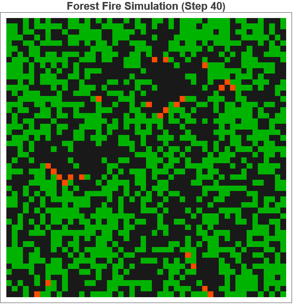 Graphics:Forest Fire Simulation (Step&nbsp;&nbsp;40)